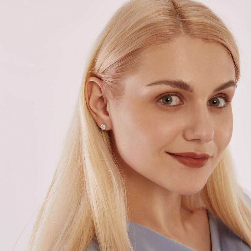 "Forever & Always" 1ct Round Cut Stud Earrings