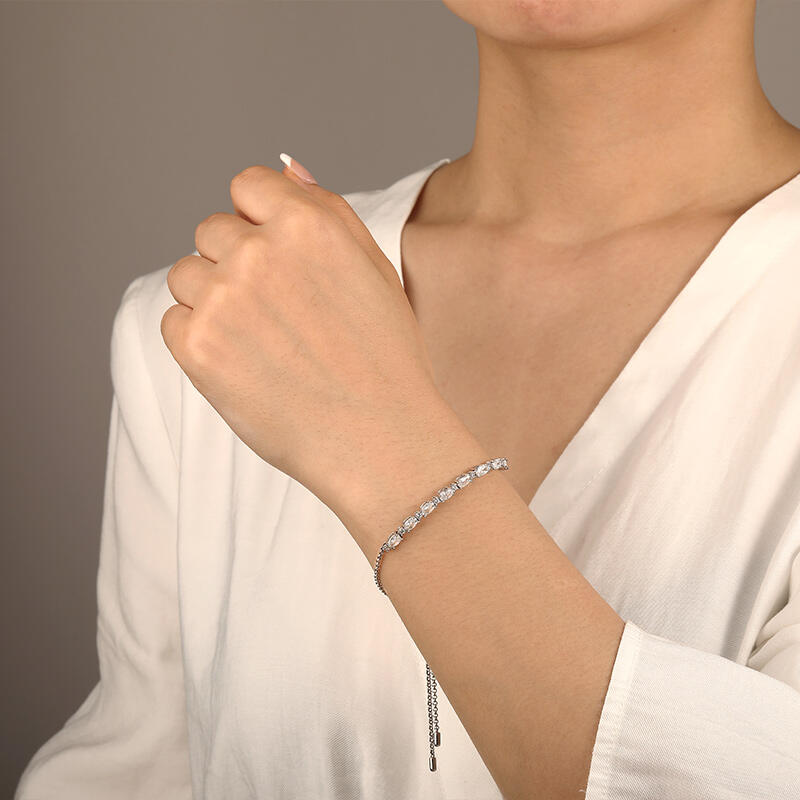 "Sincere Love" Half Tennis Bracelet