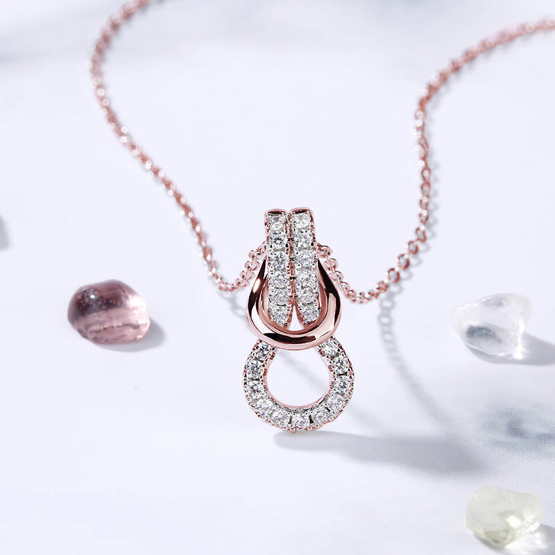 Jeulia Amor Infinito Conjunto de Joyas de Plata Esterlina