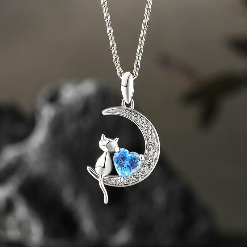 Cat Moon Necklace