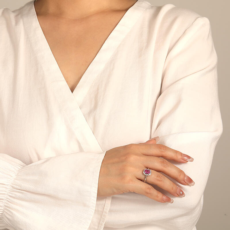 "You Make Me Dream" Emerald Cut Halo Engagement Ring