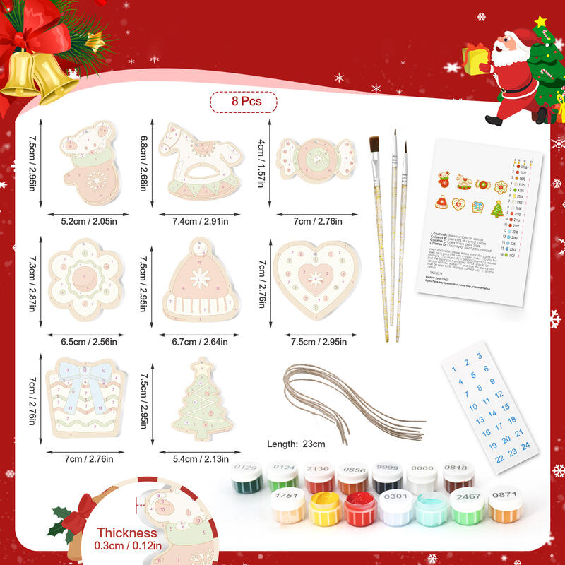 DIY Christmas Tree Ornament Set Interesting Gift for Family