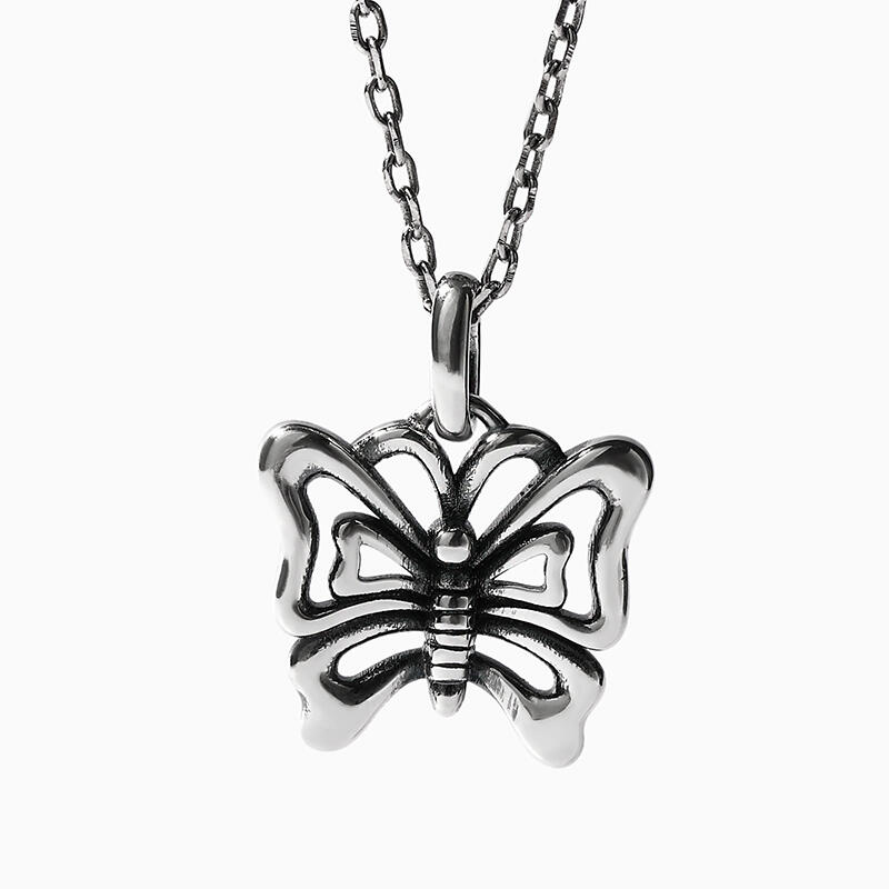 Jeulia "Flieg Mich Zum Himmel" Schmetterling Sterling Silber Halskette
