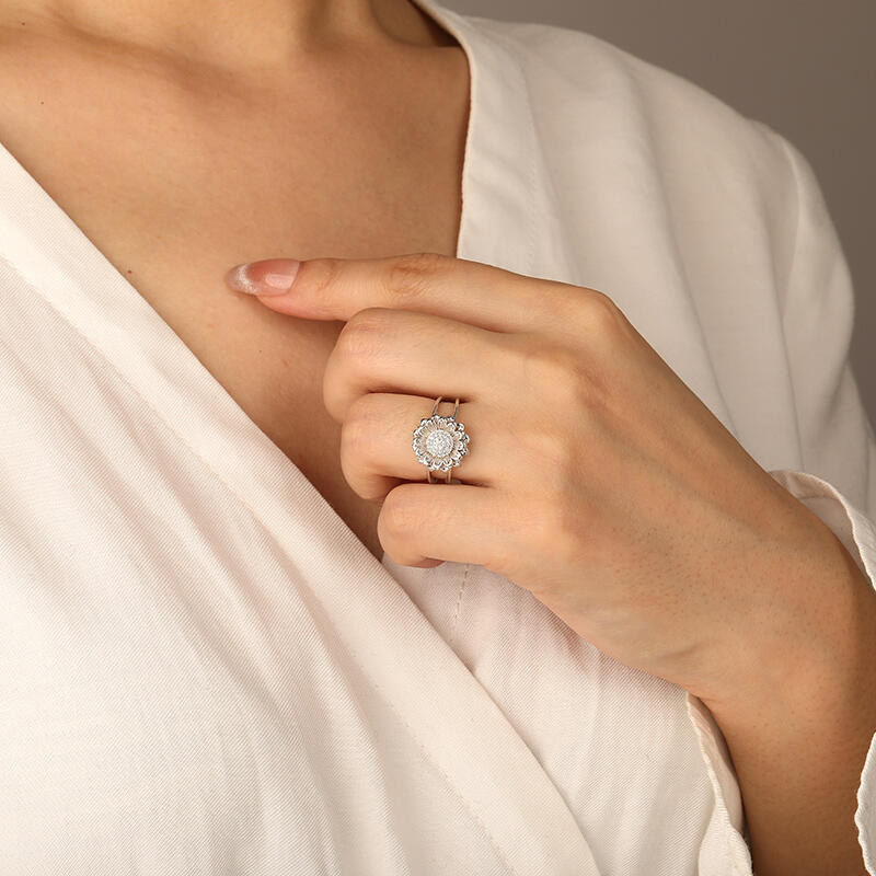 "Be Bright Sunny" Sunflower Ring