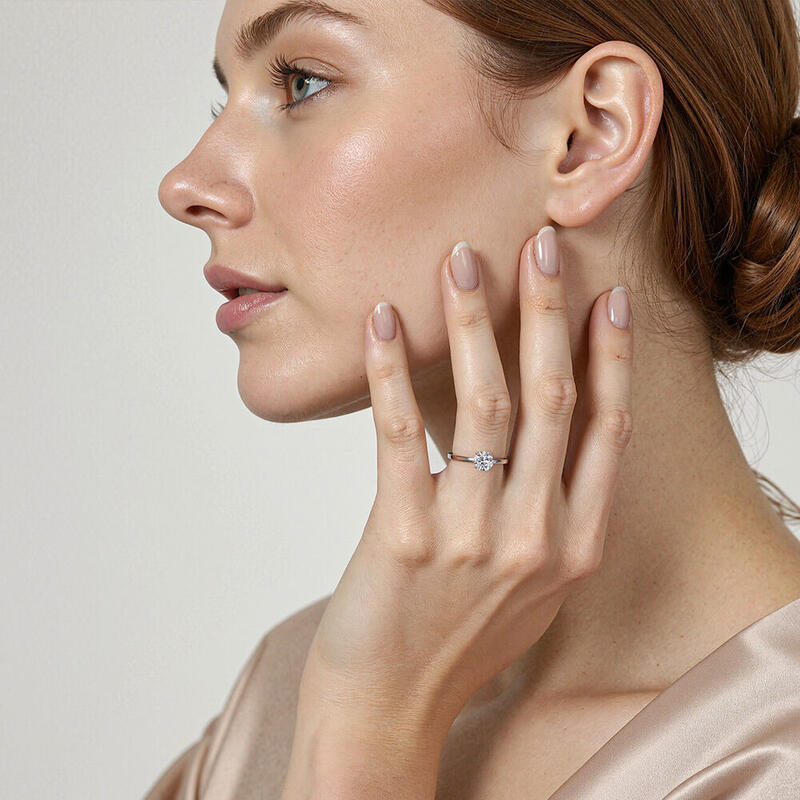 "Give You My All" 1ct Round Cut Solitaire Engagement Ring