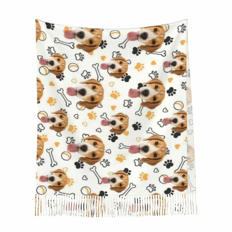 Bufanda personalizada con foto: regalo de cumpleaños práctico y bonito para dueños de mascotas.