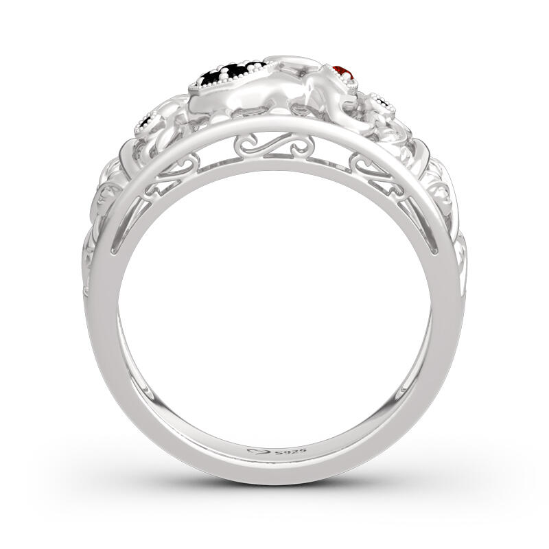 جوليا خاتم الفضة الإسترليني "الفيل المحظوظ"