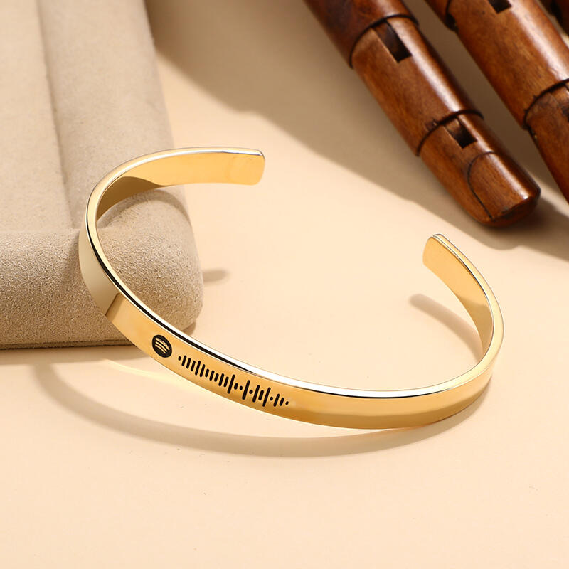 Jeulia Scannable Spotify Code Stainless Steel Bracelet