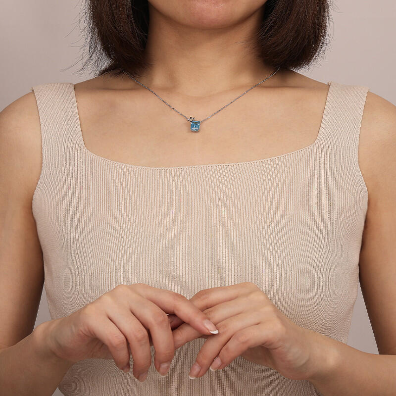 "Flower Of The Sea" Radiant Cut Necklace