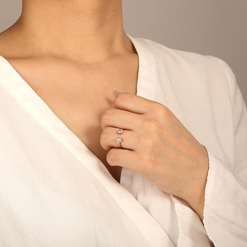 "You and Me" Stackable Dainty Ring