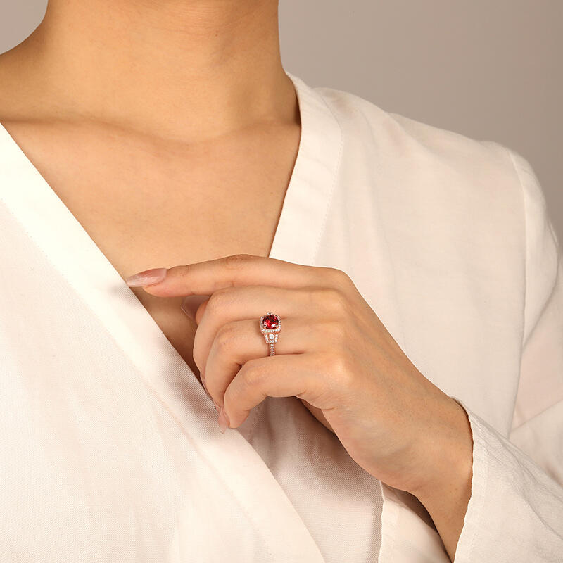 "An Artist’s Monologue" Round Cut Halo Engagement Ring