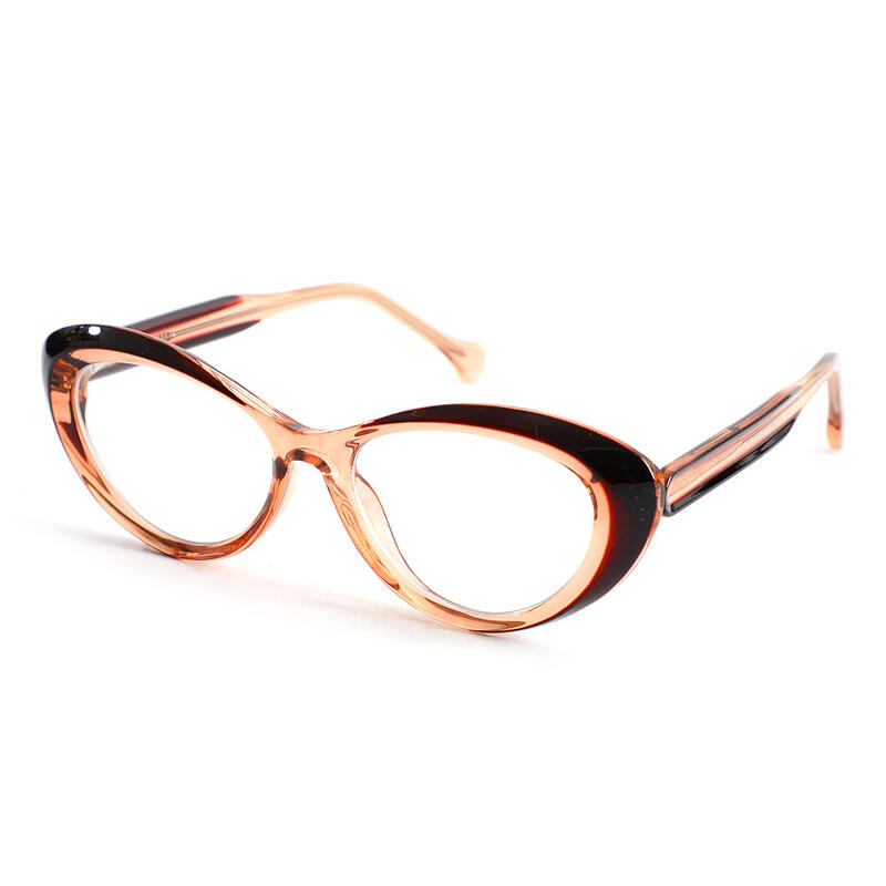 Occhiali da Vista Vogt Cat Eye Marrone 