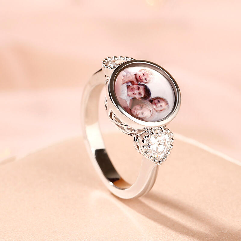 Sterling Silver Photo Ring - UK
