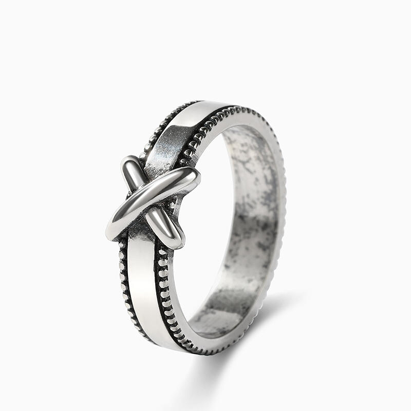 Jeulia "X mystérieux" Bague Motif de Nœud Argent Sterling