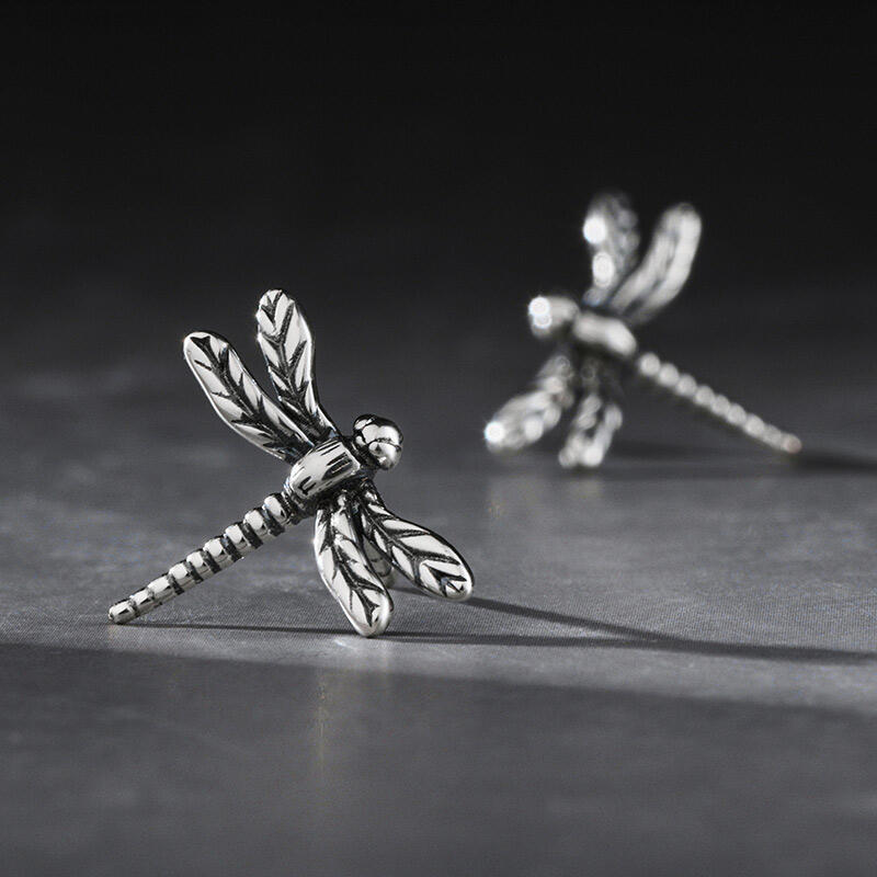 Jeulia Orecchini a Forma di Libellula in Argento Sterling