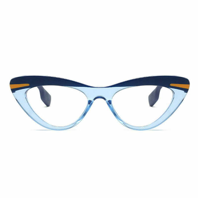 Emma Cat Eye Blue Glasses
