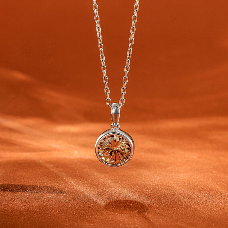 Jeulia Hollow Bear Reversible Necklace Sterling Sliver