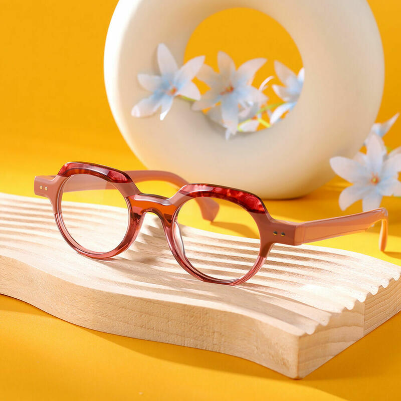 Occhiali da Vista Flynn Rotondo Rosa 