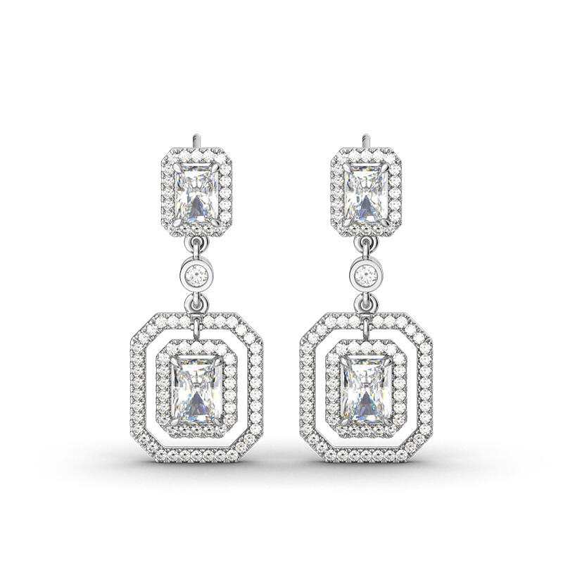 Jeulia Coronation Drop Earrings