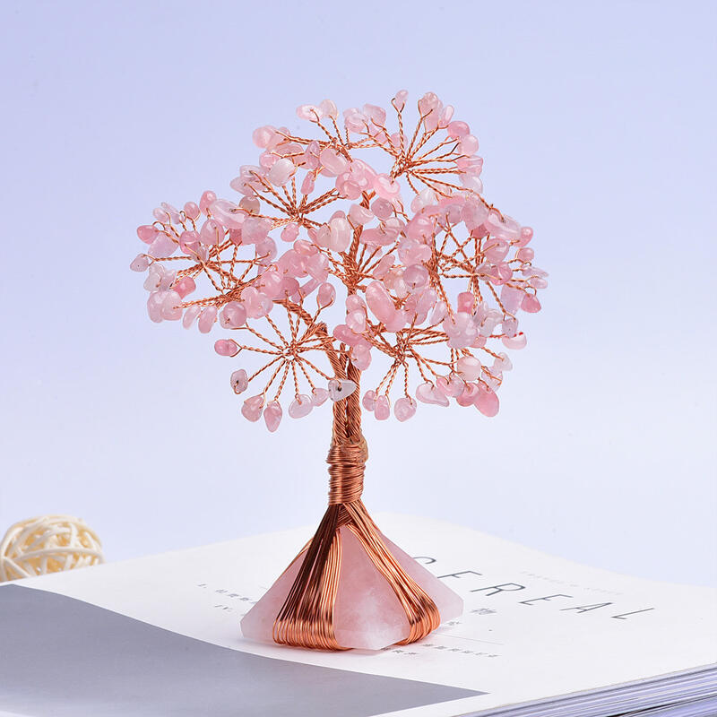 Jeulia "Love & Compassion" Natural Rose Quartz Feng Shui Tree
