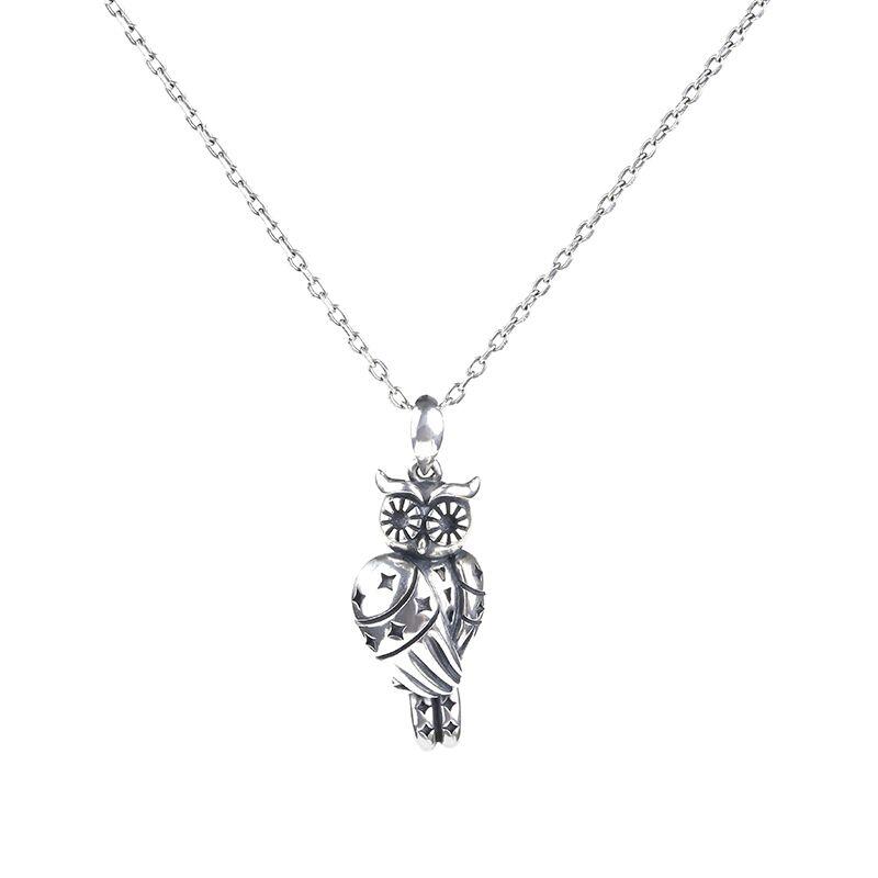 Jeulia Cute Owlet With Stars Sterling Silver Jewelry Set