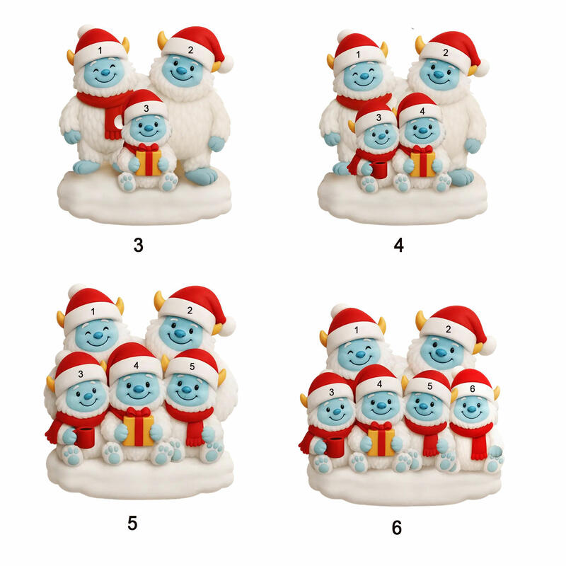 Regalo familiar personalizado con nombre de elfo navideño para la familia