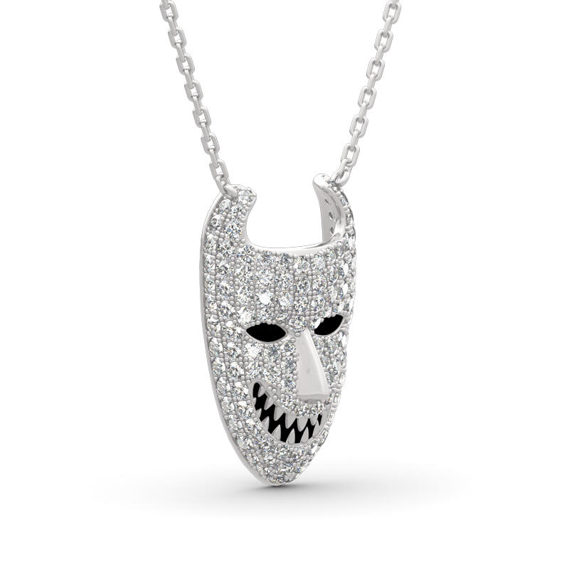 Jeulia Lock Inspired Sterling Silver Necklace