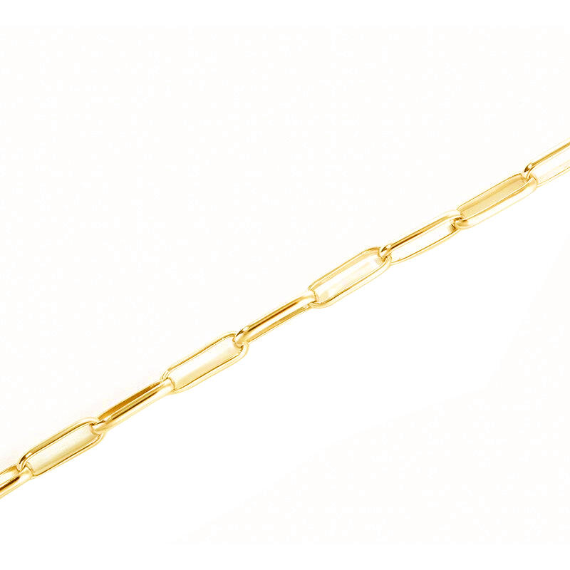 Jeulia Unique Design Sterling Silver Paperclip Chain Necklace