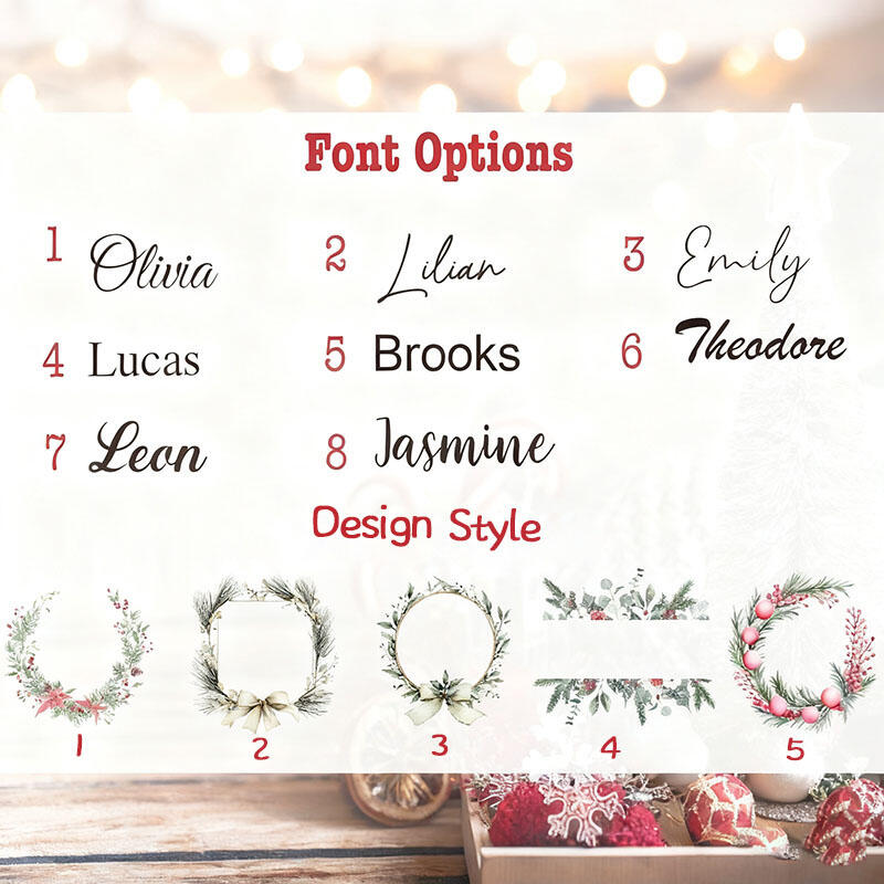 Personliga julklappspåsar med namn och vackra band stilfulla presenter till familjen