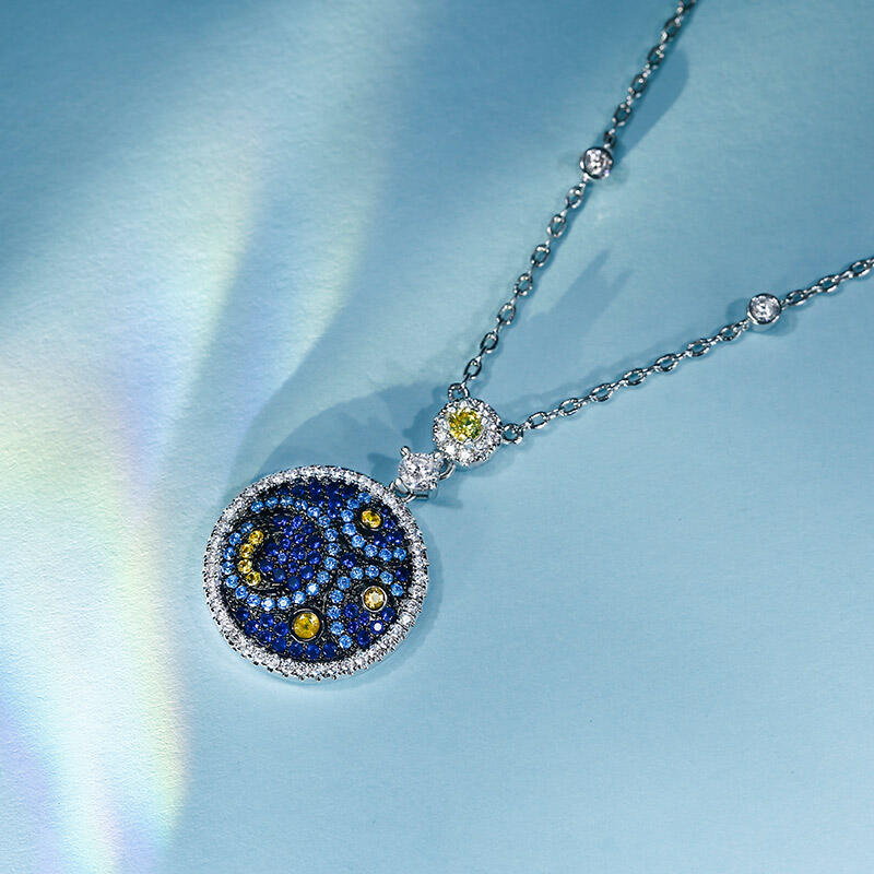 Jeulia "Pure Night" The Starry Night Inspired Sterling Silver Jewelry Set