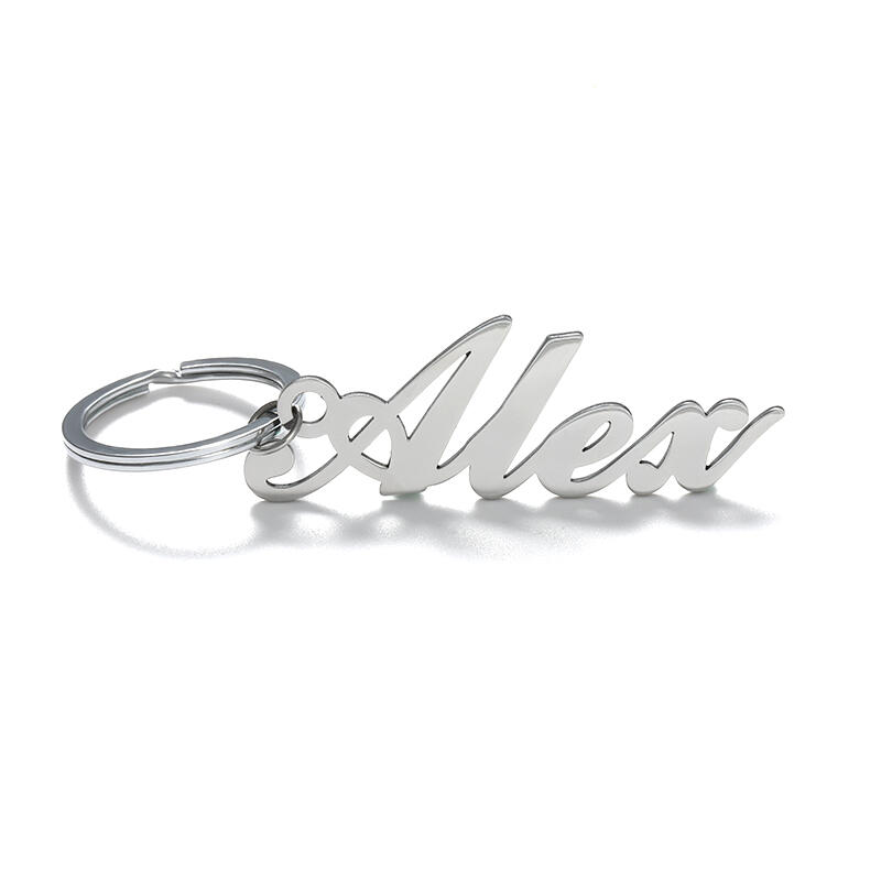 シンプル ネーム メッセージ キーホルダー