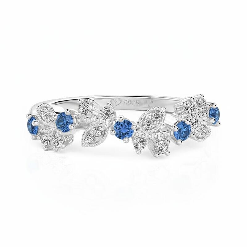 Jeulia Botanical Elements Custom Birthstone Ring