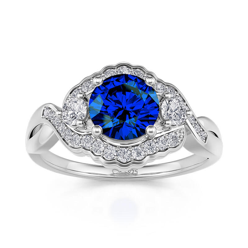 Jeulia Ocean Eye Sterling Silver Ring