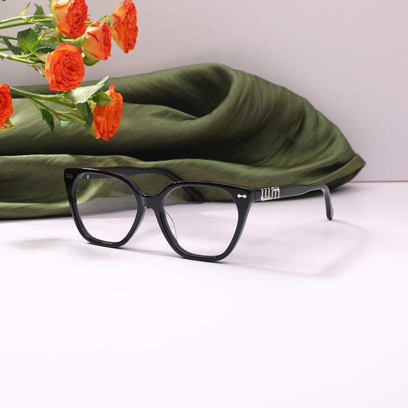 Chassus Cat Eye Schwarze Brille