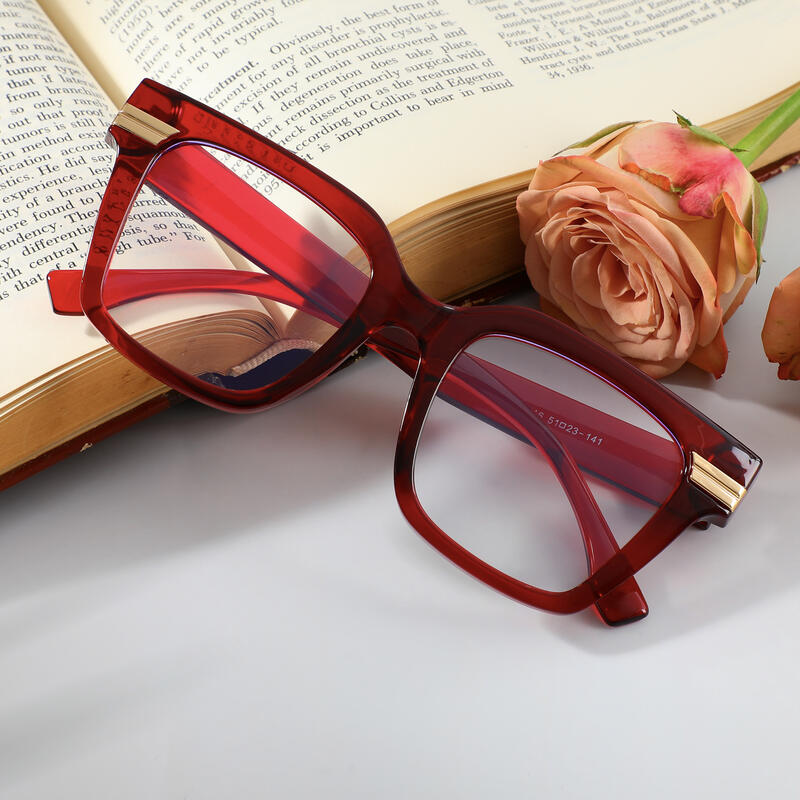 Occhiali da Vista Colby Quadrato Rosso