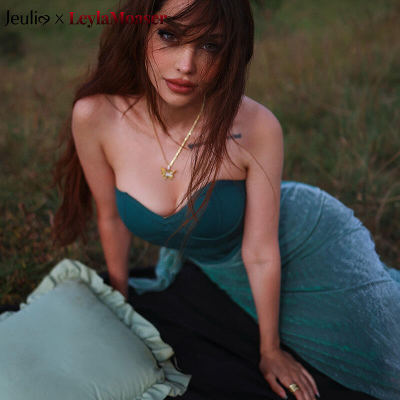 Jeulia x Leyla Wild Leopard Butterfly Necklace