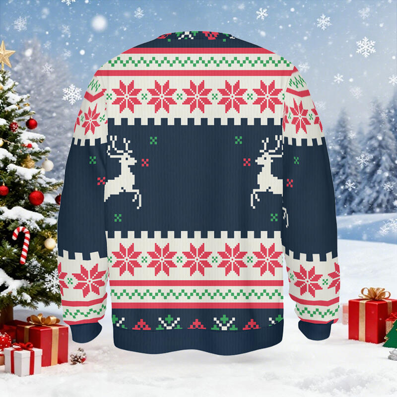 Maglione brutto personalizzato unisex con foto personalizzata Regalo di Natale perfetto per gli amanti della pesca
