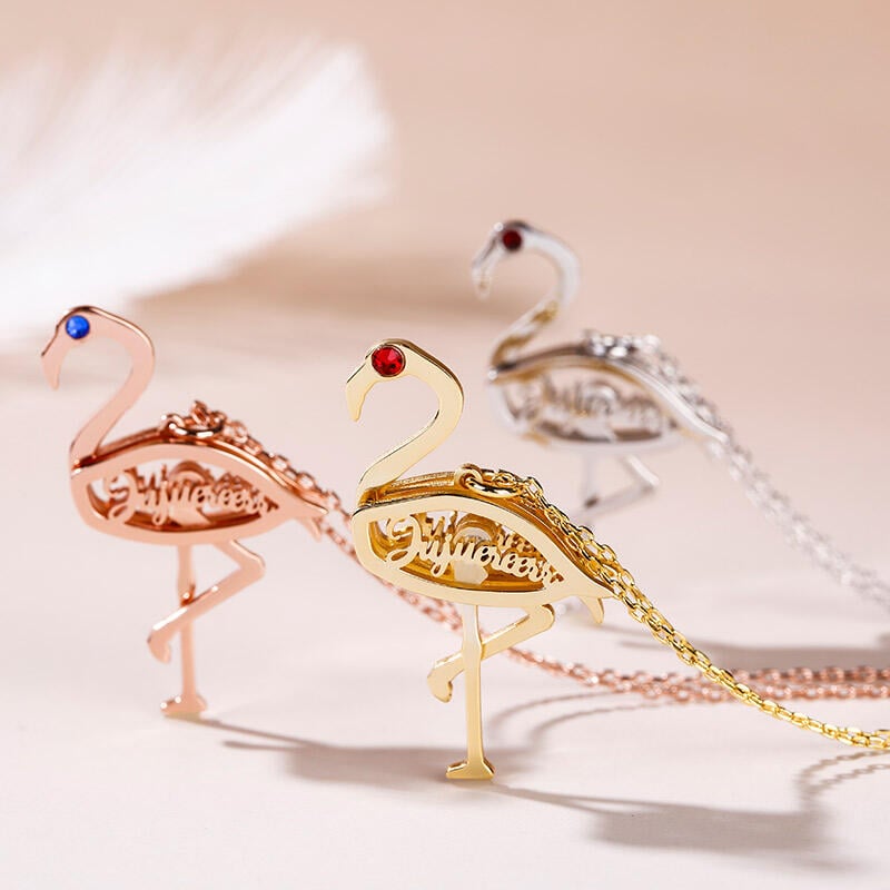 Flamingo Personalized Necklace