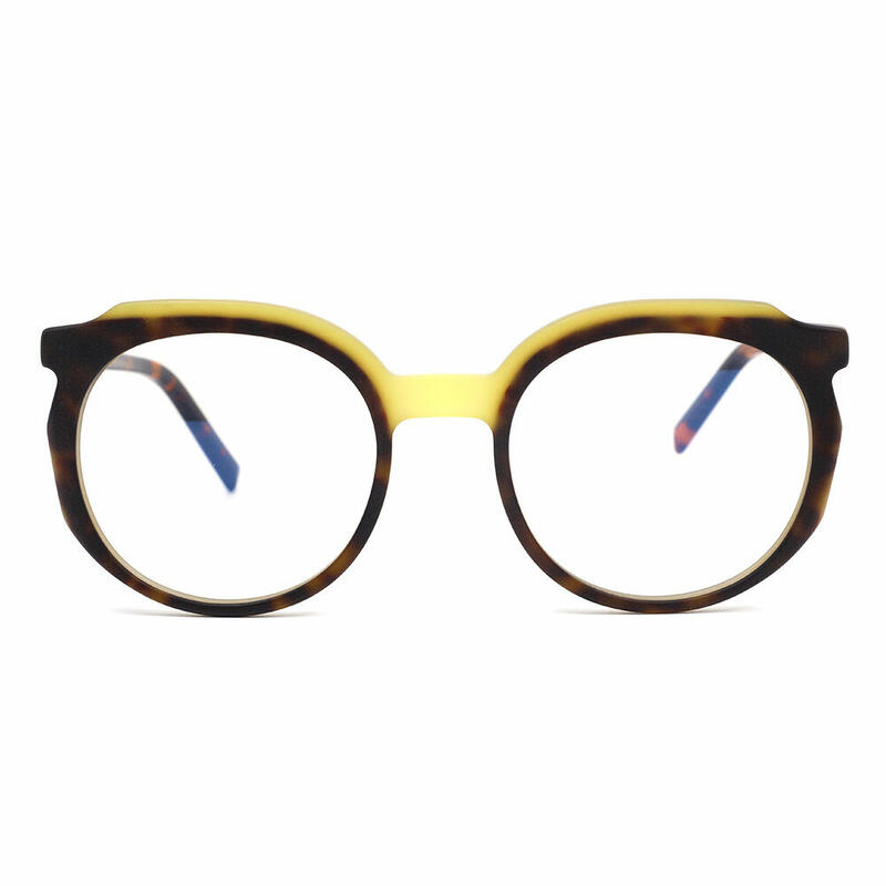 Regi Round Yellow Glasses