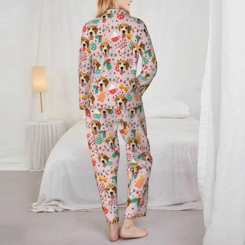Personalized Pajamas Custom Photo Christmas Elements Cute Style Pattern Design Gift for Family