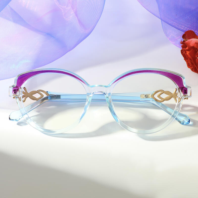 Occhiali da Vista Geoffrey Cat Eye Blu