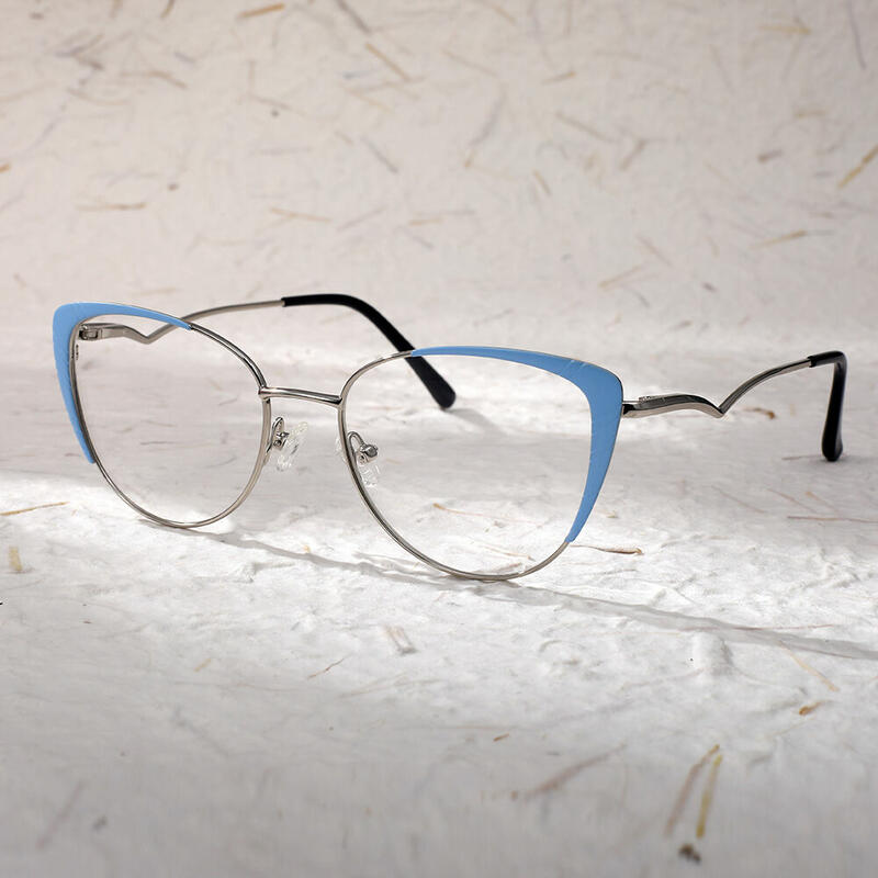 Erica Cat Eye Blue Glasses