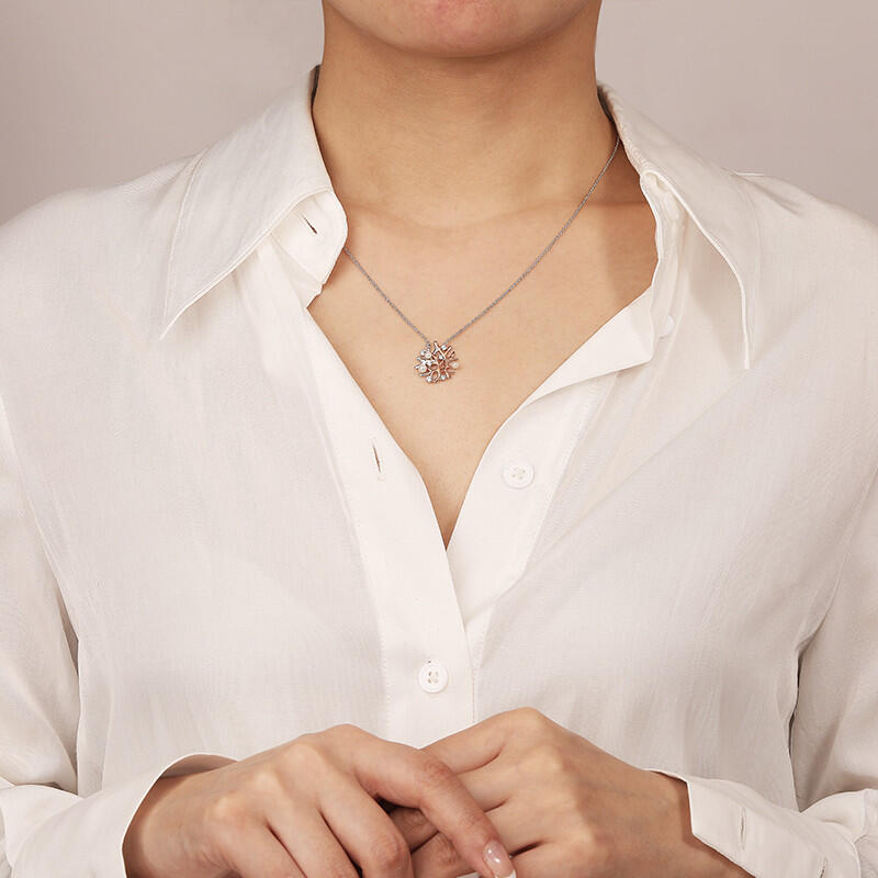 "The Legend Of The Sea" Round Cut Necklace