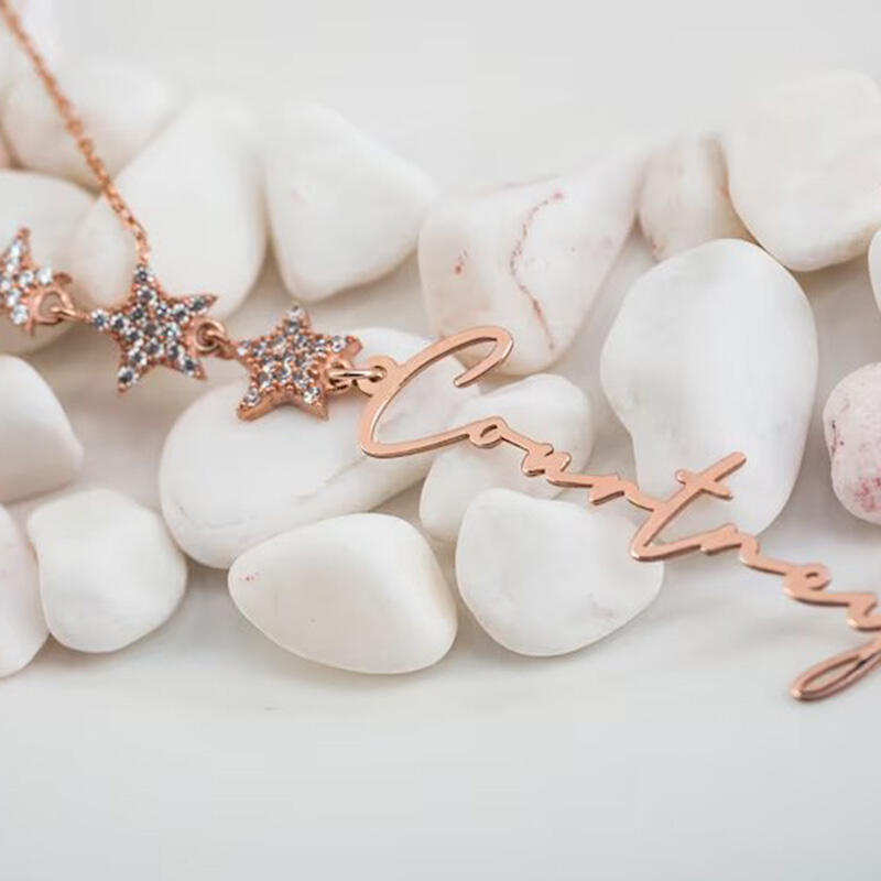 Collana Personalizzata Con Nome E Pietra Di Nascita - Ciondolo Cuore In Oro/Argento - Regalo Per Mamma, Moglie, Fidanzata