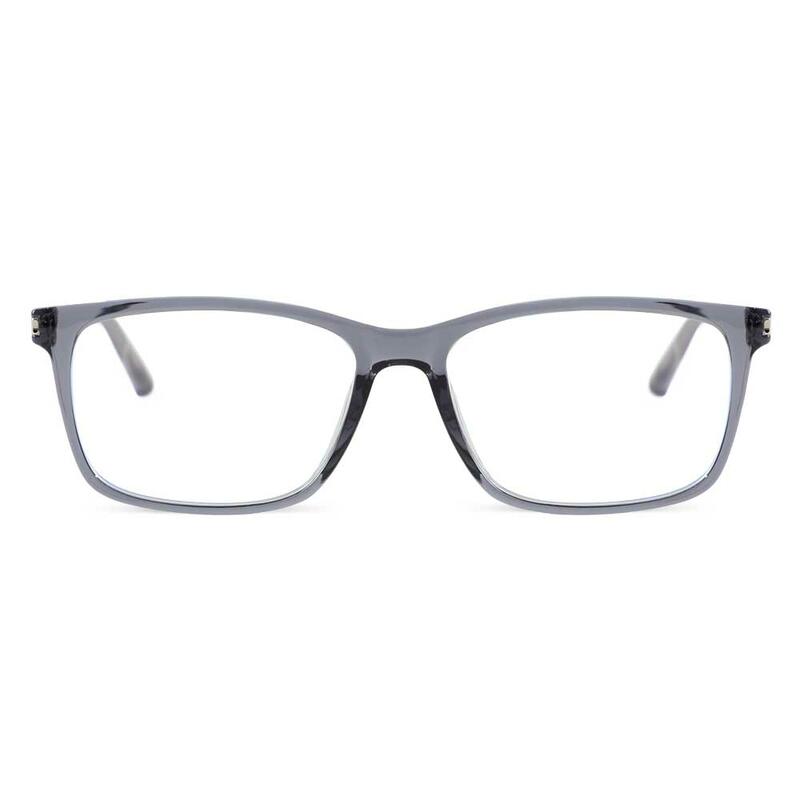 Sapir Rechteckige Graue Brille