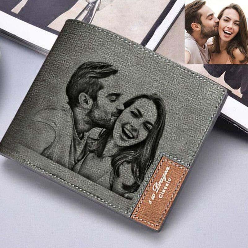 Portafoglio Personalizzato con Foto Grigio
