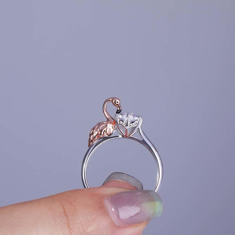 "Leidenschaftlich strahlend" Herzschliff Solitär Verlobungsring