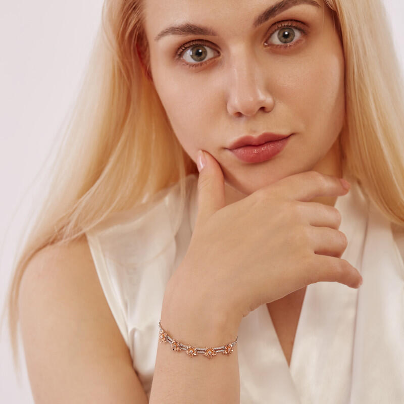 "You Are Apple Of My Eye" Floral Bracelet