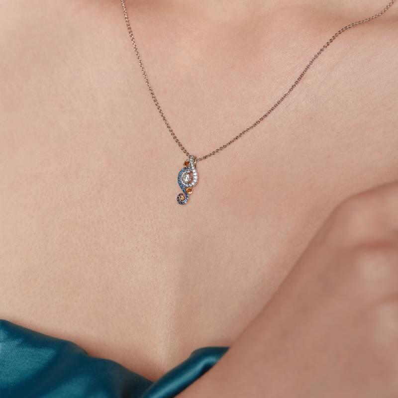 "The Starry Night" Round Cut Necklace