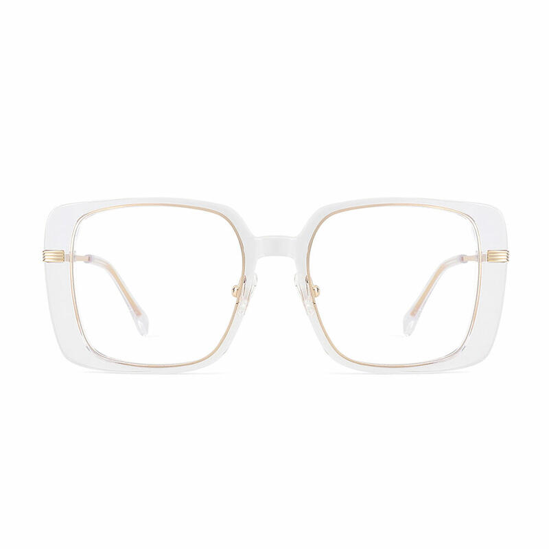 Mirror Geometric Transparent Glasses